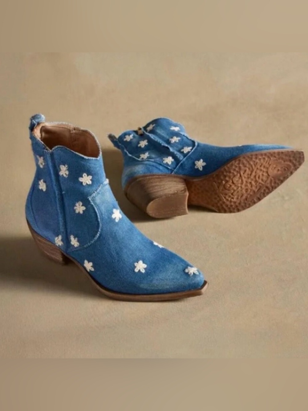 Sundance Daisy Denim Sojourner Boots NWT in Blue 39